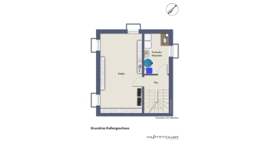 Modernes Familiendomizil! Exklusive Neubau Doppelhaushälfte in sehr ruhiger Wohnlage zu vergeben! - Kellergeschoss