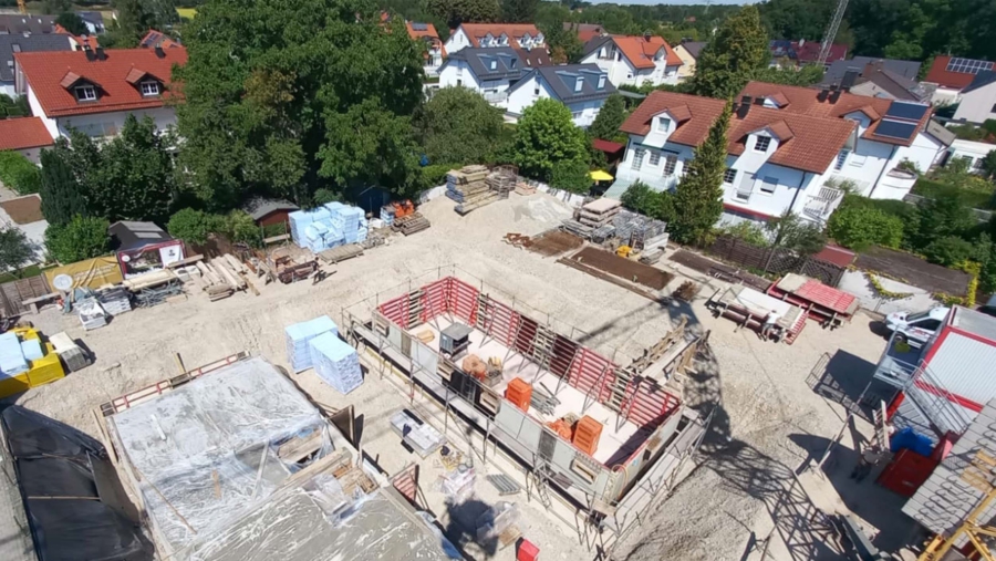 Modernes Familiendomizil! Exklusive Neubau Doppelhaushälfte in sehr ruhiger Wohnlage zu vergeben! - Bauphase