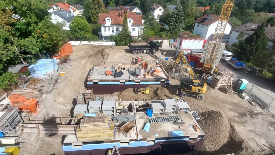 Modernes Familiendomizil! Exklusive Neubau Doppelhaushälfte in sehr ruhiger Wohnlage zu vergeben! - Bauphase