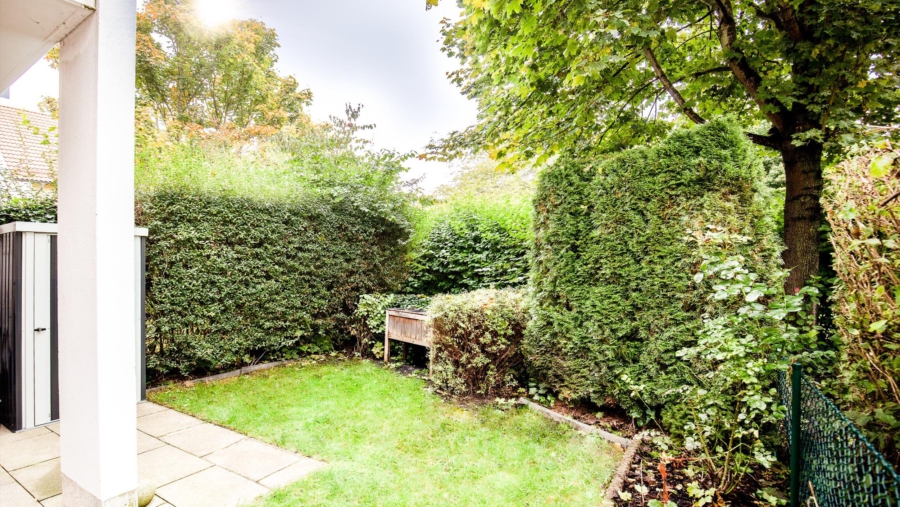 Schöne moderne 2-Zimmer-Gartenwohnung im Herzen von Hallbergmoos zu vergeben! - Garten